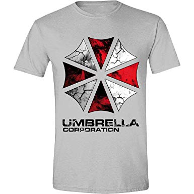 T Umbrella Logo - Resident Evil - Umbrella Logo Men's T-Shirt - Grey: Amazon.co.uk ...