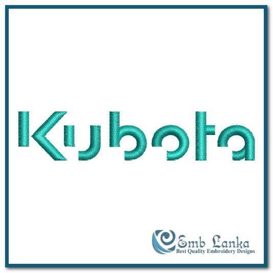 Kubota Logo - Kubota Logo Embroidery Design