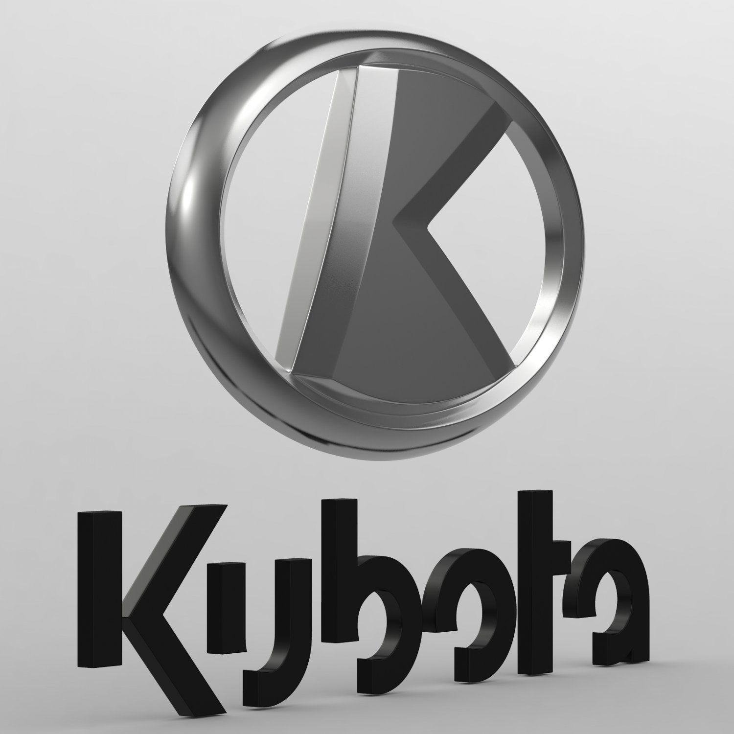 Kubota Logo - Kubota logo 3D Model in Parts of auto 3DExport