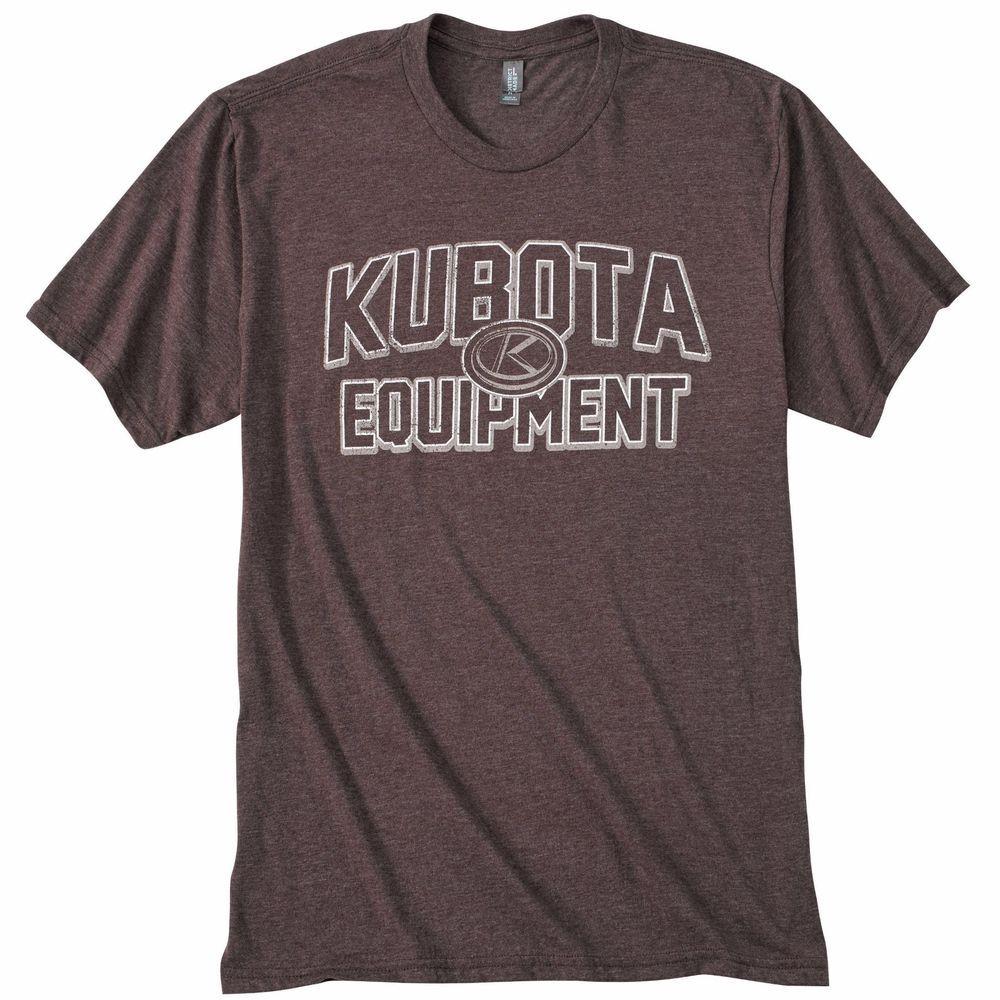 Kubota Logo - KUBOTA LOGO T SHIRT SCREEN PRINT HEATHERED BROWN KUBOTA EQUIPMENT