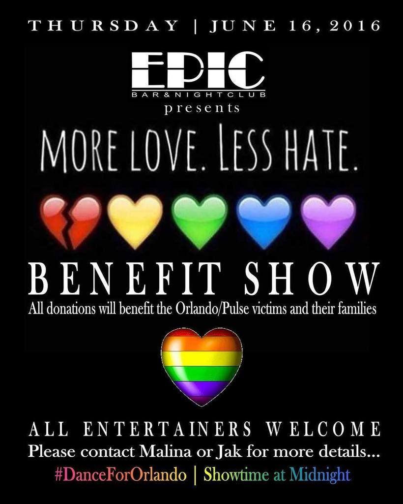 Epic Night Club Logo - Dance For Orlando ❤, Less Hate. Come out to
