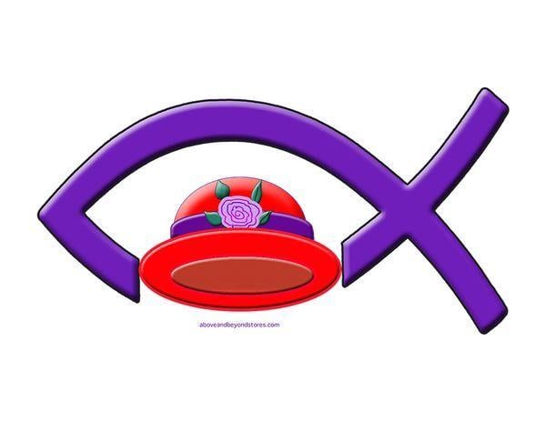 Red Hat Society Logo - Red Hat Society The Red Hat Rose Purple Fish Includes a custom