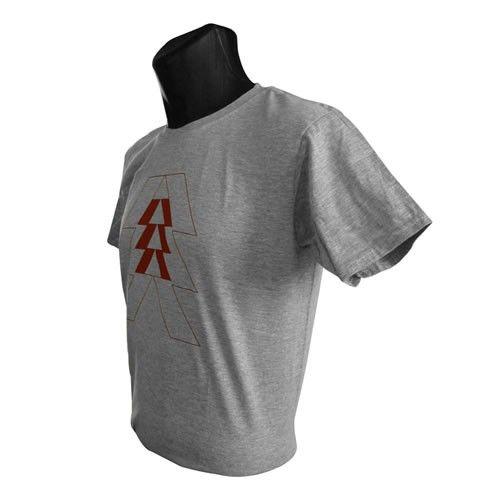 Red and Silver S Logo - DESTINY Red Hunter Logo Small T-Shirt Silver Melange (TS2BRFDES-S)