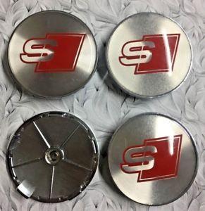 Red and Silver S Logo - 4x Audi S Line Silver / Red Wheel Centre Caps 68mm S Line Emblem ...