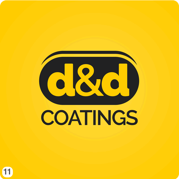 Looks Like a Black and Yellow D Logo - black lozenge shape yellow background logo design - Rabbitdigital Design