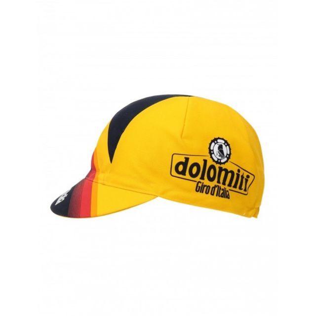 Looks Like a Black and Yellow D Logo - Santini Giro D'italia Polycotton Cycling Cap Retro LOOK 3 Designs ...