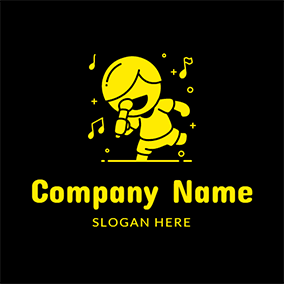 Looks Like a Black and Yellow D Logo - Free Music Logo Designs. DesignEvo Logo Maker