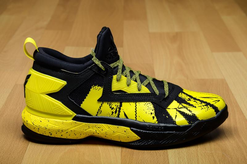 Looks Like a Black and Yellow D Logo - adidas D Lillard 2 Black Yellow B42354 - Sneaker Bar Detroit