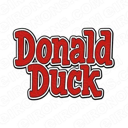 Donald Duck Logo - DONALD DUCK LOGO CHARACTER T SHIRT IRON ON TRANSFER DECAL #CDD14
