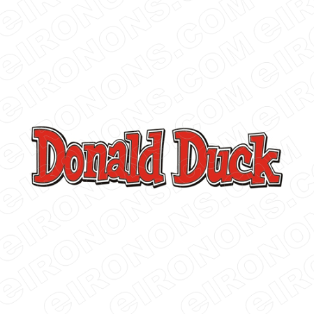 Donald Duck Logo - DONALD DUCK LOGO CHARACTER T-SHIRT IRON-ON TRANSFER DECAL #CDD12 ...