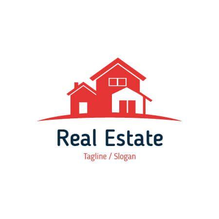 Red Real Estate Logo - Free Vector Real Estate Logo Template for your Company