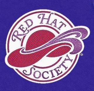 Red Hat Society Logo - Red Hat Society Logo Crystal Cardigan – Royal Splendor