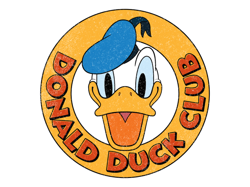 Donald Duck Logo - Donald Duck Club by Louie Mantia | Dribbble | Dribbble
