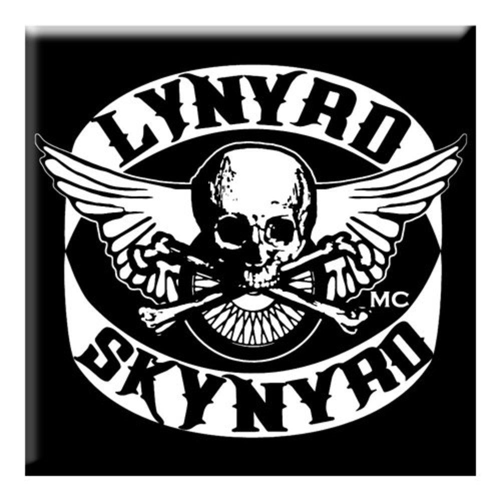 Lynyrd Skynyrd Logo - Lynyrd Skynyrd Biker Patch Logo Magnet
