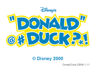 Donald Duck Logo - Proto:Disney's Donald Duck: Goin' Quackers (Windows) - The Cutting ...