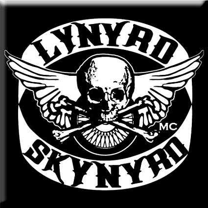 Lynyrd Skynyrd Logo - Lynyrd Skynyrd B&W Logo Sew On Cloth Patch (ro): Amazon.co.uk