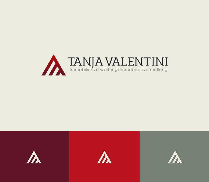 Red Real Estate Logo - Logo redesign and business card design for real estate agent