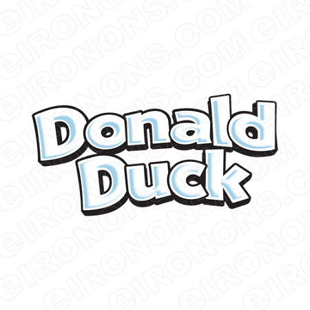 Donald Duck Logo - DONALD DUCK LOGO CHARACTER T SHIRT IRON ON TRANSFER DECAL #CDD13