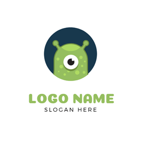Green Monster Logo - Free Monster Logo Designs. DesignEvo Logo Maker