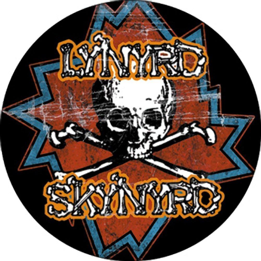 Lynyrd Skynyrd Logo - Lynyrd Skynyrd Skull With Logo Button