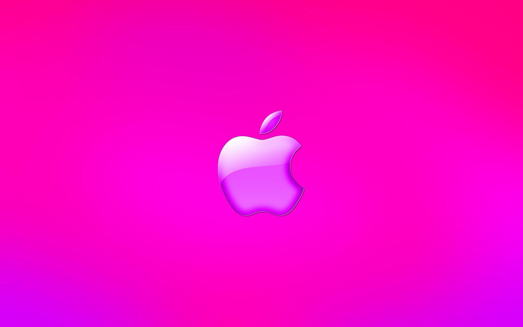 Pink Apple Logo - Pink Apple Logo wallpaperx1050