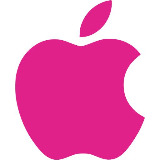 Pink Apple Logo - Apple Pink Logo Png Image