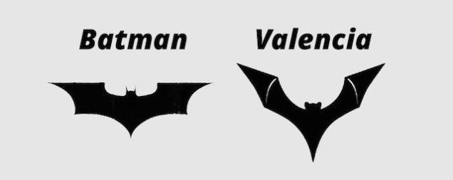 Valencia Soccer Logo - DC Comics says Spanish soccer club Valencia is ripping off Batman ...