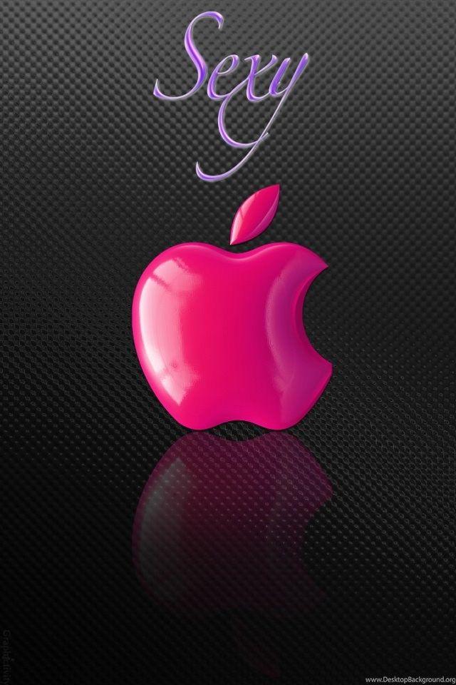 Pink Apple Logo - Pink Apple Logo Wallpaper Free iPhone Wallpaper Desktop