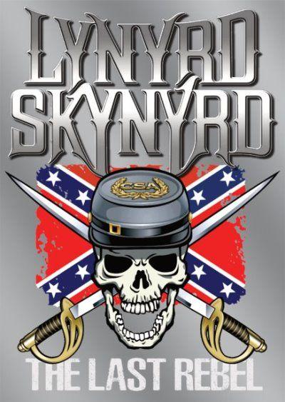Lynyrd Skynyrd Logo - Lynyrd Skynyrd The Last Rebel CSA skull removable decal