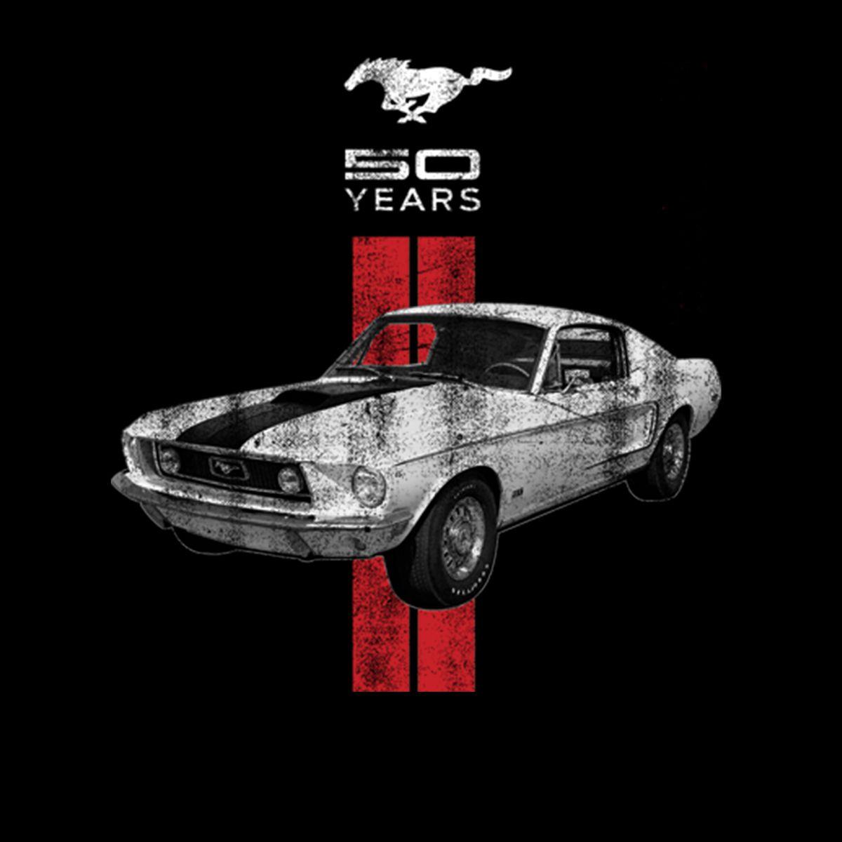 Mustang Car Logo - Mustang 50 Years Classic Car Logo Women T Shirt S 3XL New