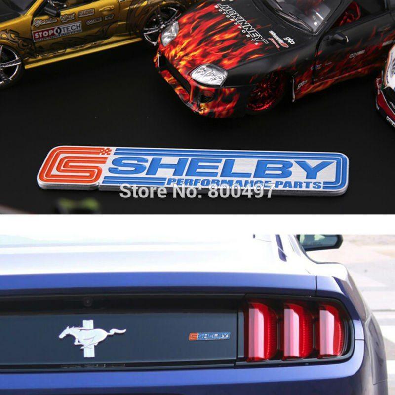 Mustang Car Logo - Newest 3D Aluminium Alloy Car Trunk Emblem For Mustang GT Shelby Car