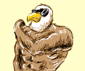 Buff Eagle Logo - Buff Eagle drawing by mettatons legs - Drawception