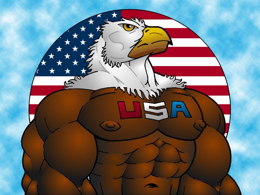 Buff Eagle Logo - USA Eagle — Weasyl