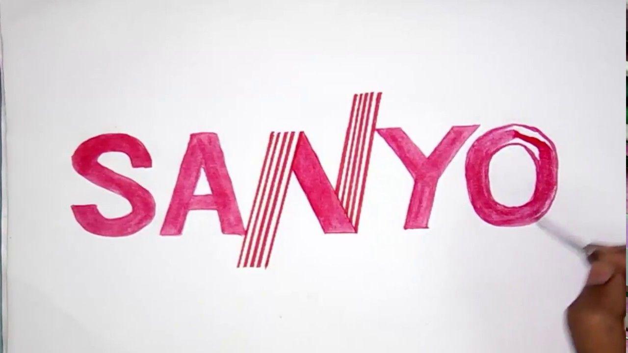 Sanyo Logo - How to draw the SANYO logo (logo drawing) - YouTube