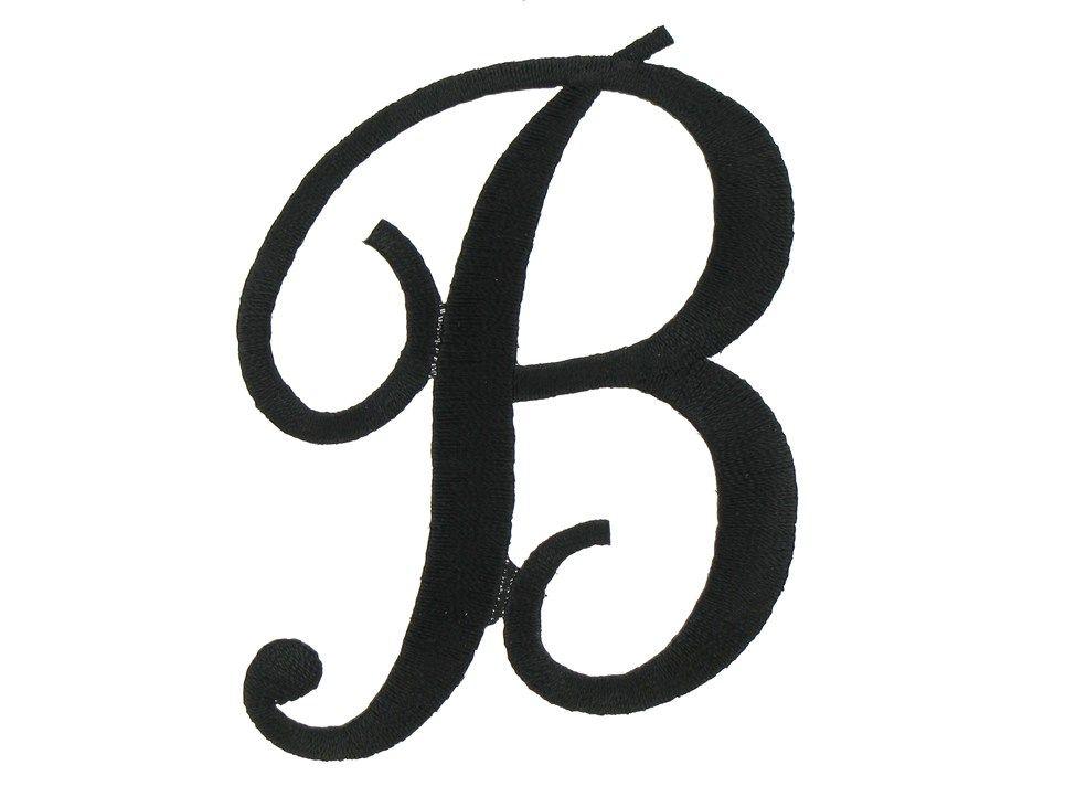 Black Script B Logo - Black and white clip art black and white stock design letter b - RR ...