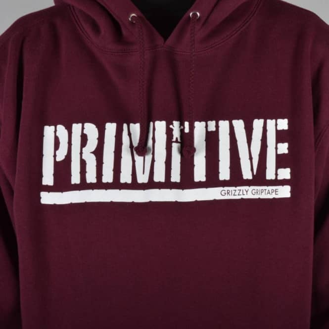 Grizzly Primitive Logo - Primitive Apparel Primitive x Grizzly Gripped Hooded Top