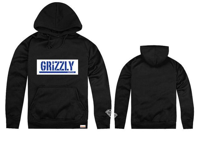 Grizzly Primitive Logo - 7 Colors Autumn & Winter Thick Cotton Primitive Diamond Supply Blue ...