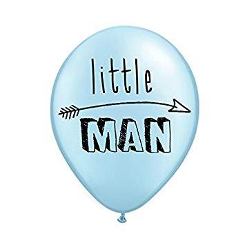 Little Man Blue Logo - Amazon.com : Blue Little Man Balloon with Arrow, Little Man Birthday ...