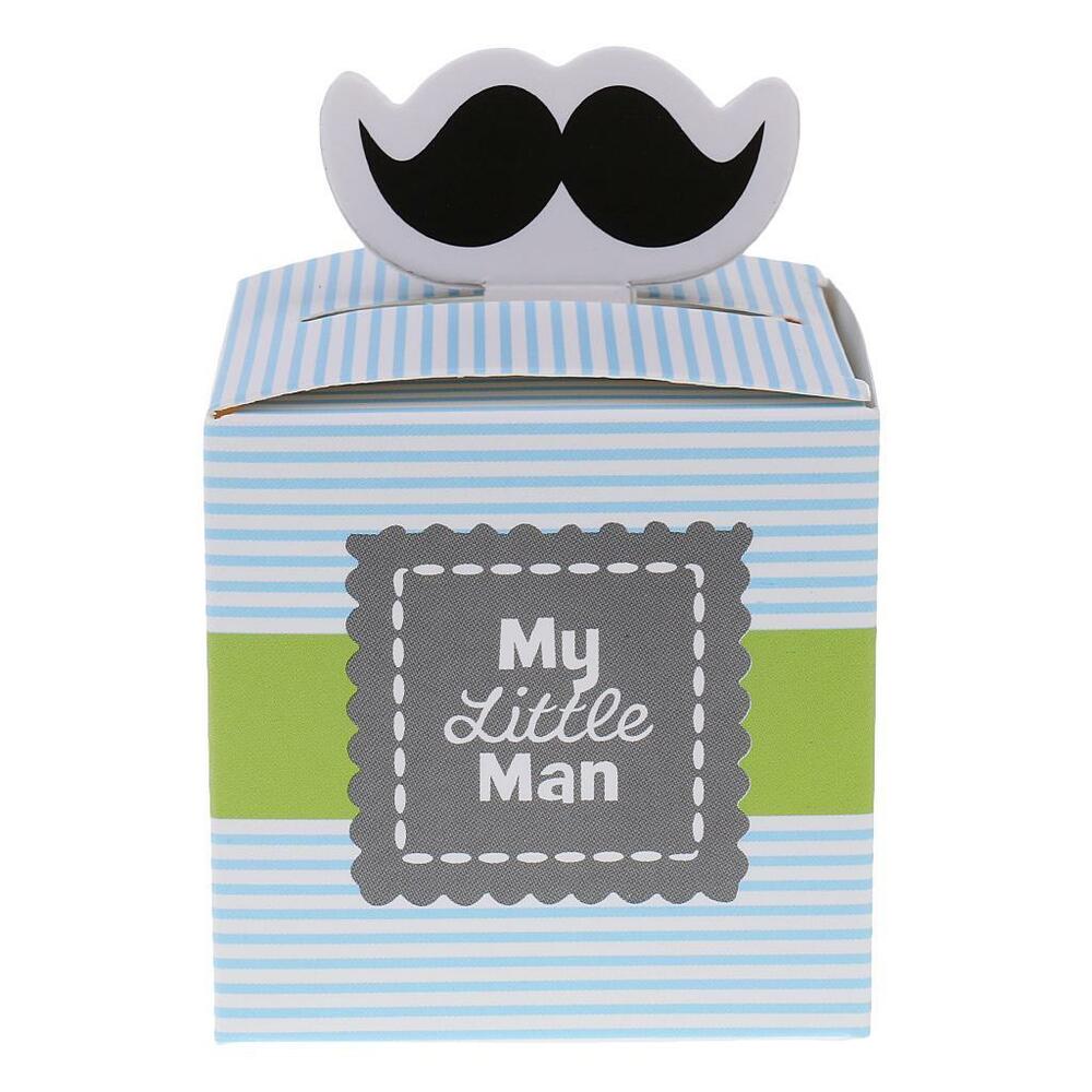 Little Man Blue Logo - 50x 'My Little Man' Baby Boy Baby Shower Party Favor Gift Candy ...