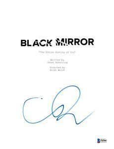 Black Script B Logo - CHARLIE BROOKER SIGNED BLACK MIRROR SCRIPT BECKETT BAS AUTOGRAPH