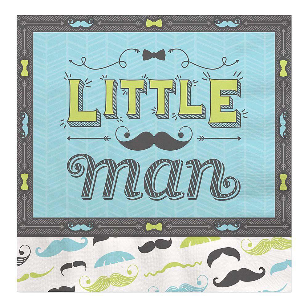 Little Man Blue Logo - Dashing Little Man Shower Theme