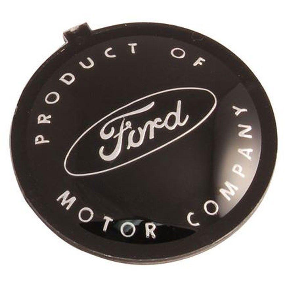 Black Script B Logo - F-100 Horn Ring Emblem Black With Product Of Ford Motor Company ...