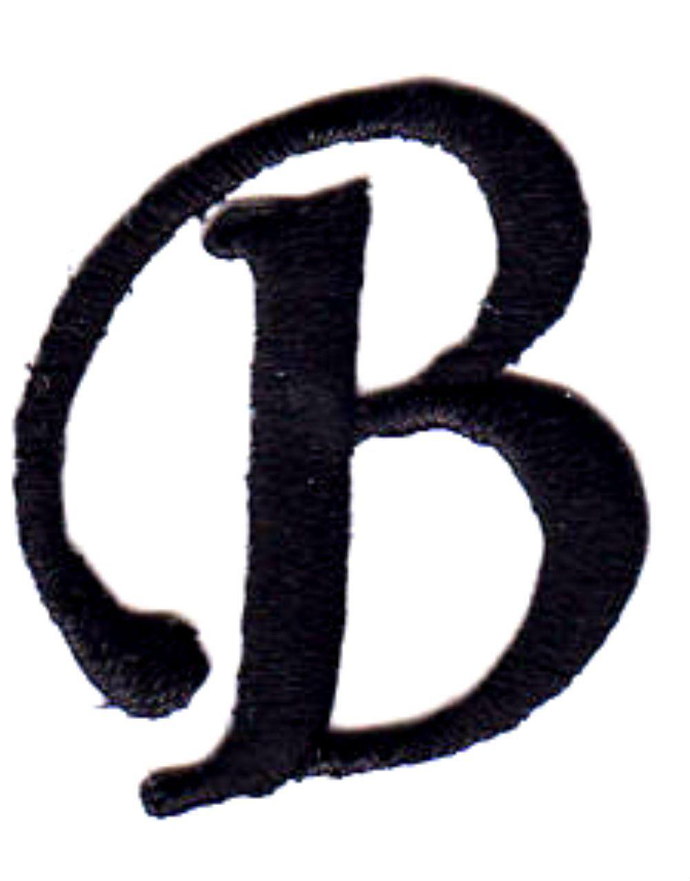 Black Script B Logo - Single Count Custom And Unique (1 1 4 Inches) American Alphabet