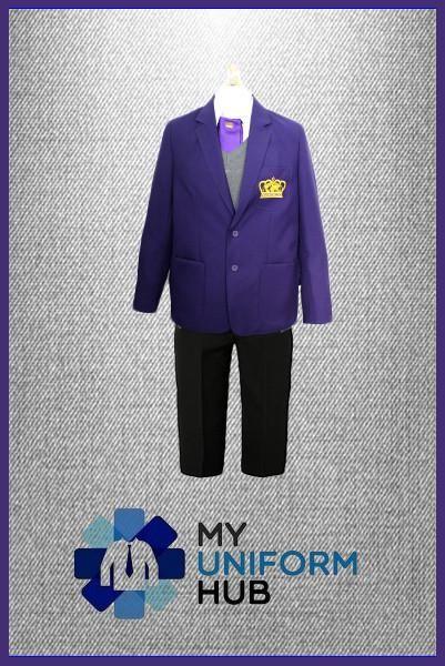 Purple School Logo - Purple School Blazer with Logo King Solomon High School – My Uniform Hub