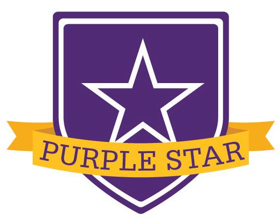 Purple School Logo - Milford High School Named 2018 Purple Heart Designee