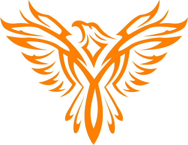 Orange Eagle Logo - Eagle Orange Clip Art at Clker.com - vector clip art online, royalty ...