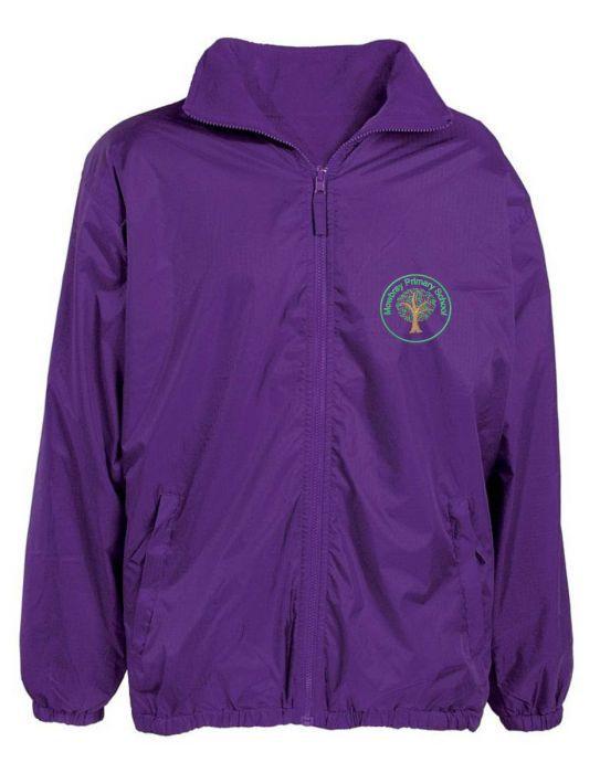 Purple School Logo - Dunstanburgh (Blue) Purple Sweatshirt - Embroidered Mowbray Primary ...