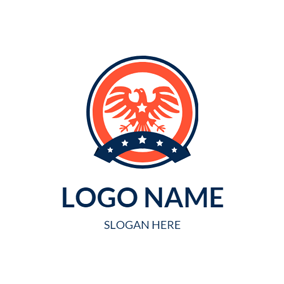 Orange Eagle Logo - Free Eagle Logo Designs | DesignEvo Logo Maker