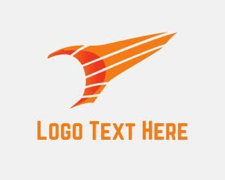 Orange Eagle Logo - Stylized Logo Maker | BrandCrowd