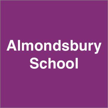 Purple School Logo - Almondsbury School Logo purple white - Linela Shop